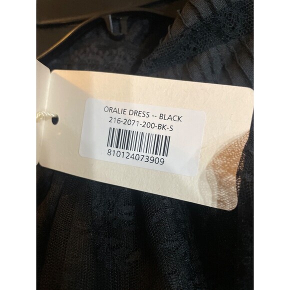 Doen Oralie Lace Tiered Dress size S NWT A-Line Black Witchy Whimsigoth - Picture 12 of 15